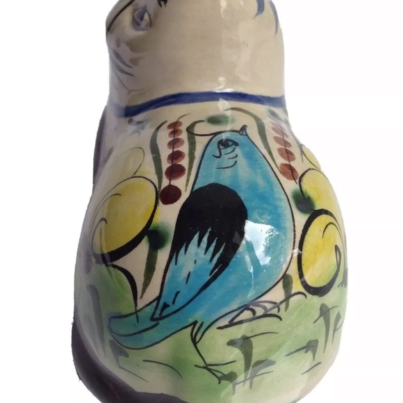 Artist Signed Mexican Pottery Cat Figurine Folk Art Collectible - Picture 6 of 10